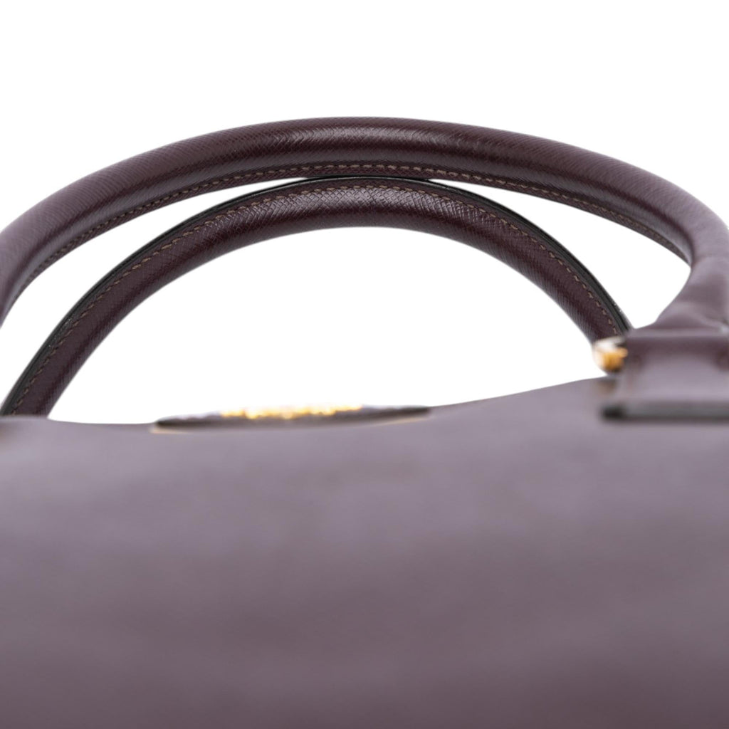 Prada Large Saffiano Lux Galleria Double Zip Tote