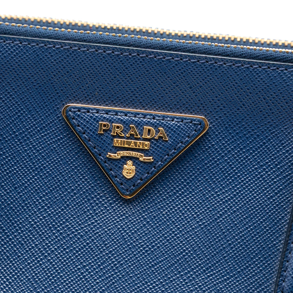 Prada Large Saffiano Lux Galleria Double Zip Tote