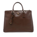 Prada Large Saffiano Lux Galleria Double Zip Tote