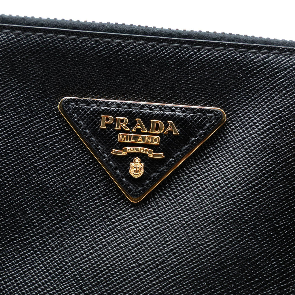Prada Large Saffiano Lux Galleria Double Zip Tote