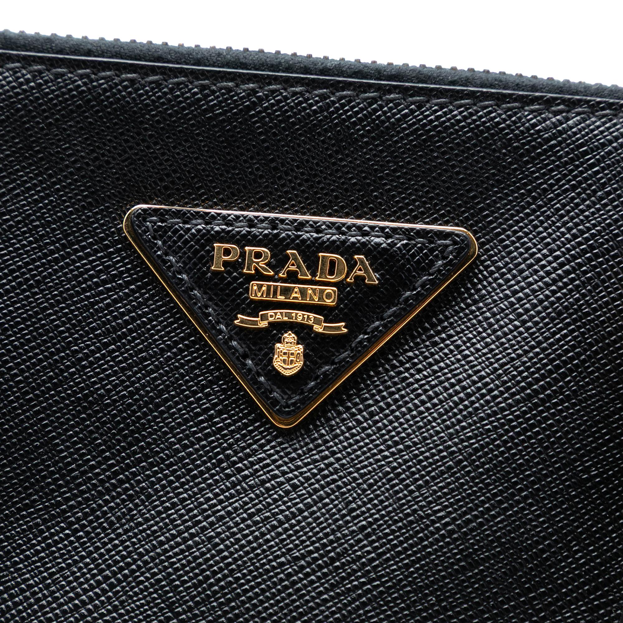 Prada Large Saffiano Lux Galleria Double Zip Tote
