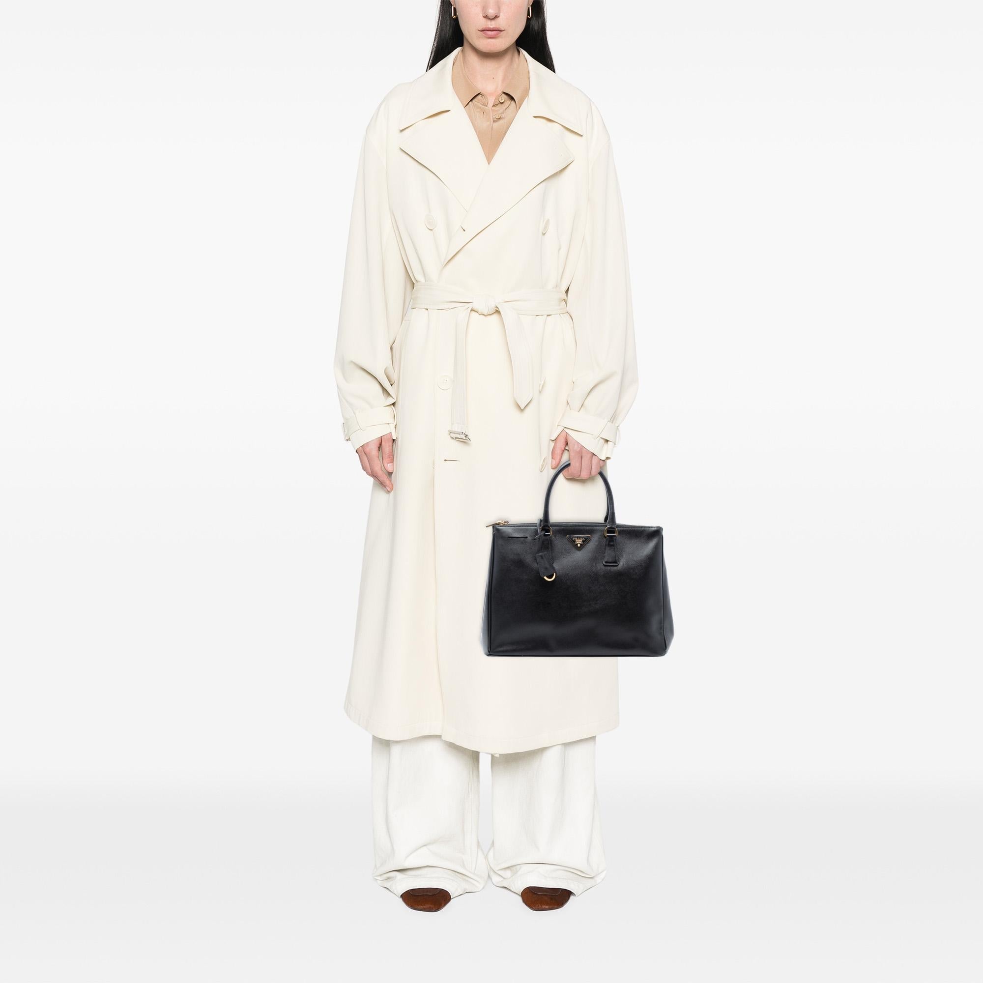 Prada Large Saffiano Lux Galleria Double Zip Tote