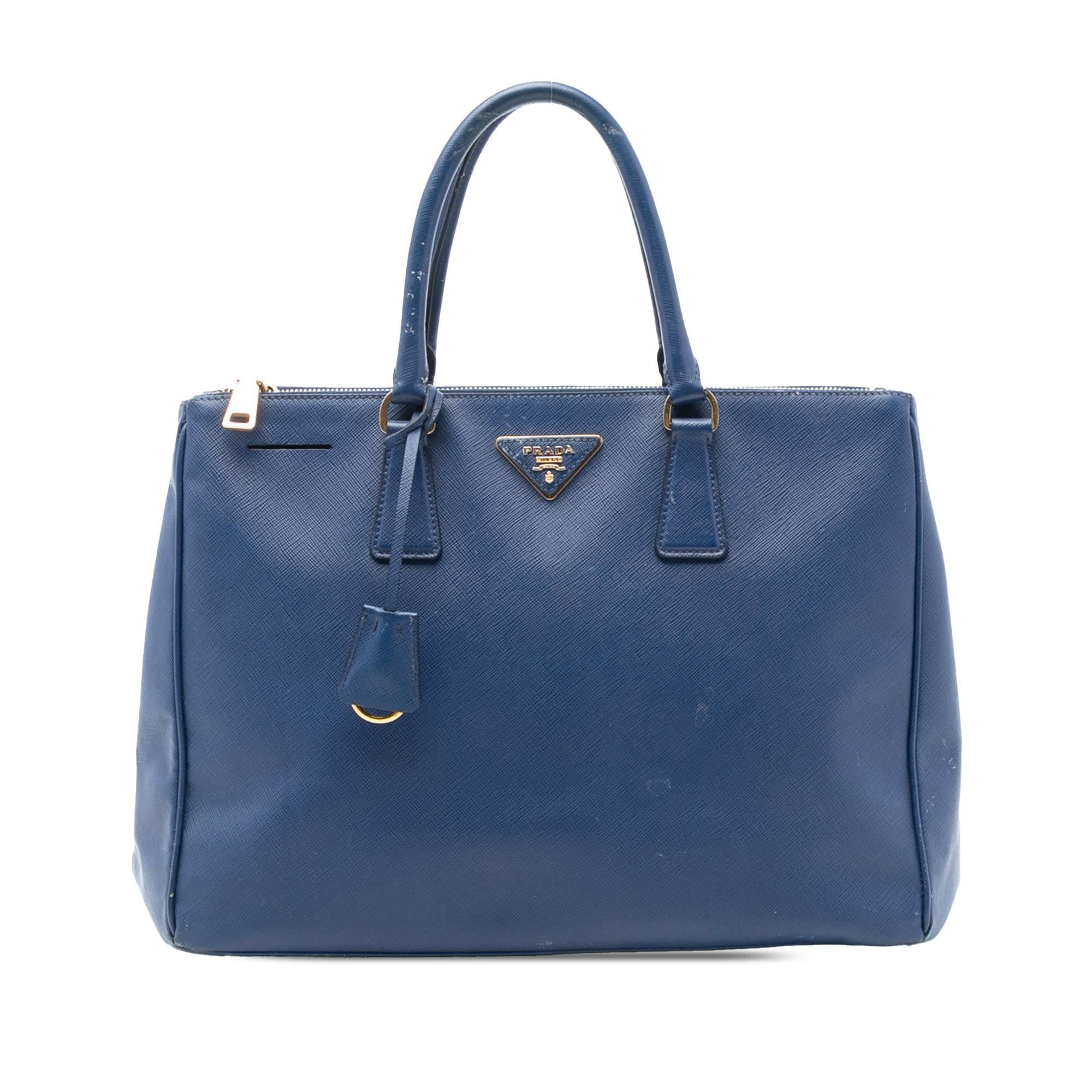 Prada Large Saffiano Lux Galleria Double Zip Tote