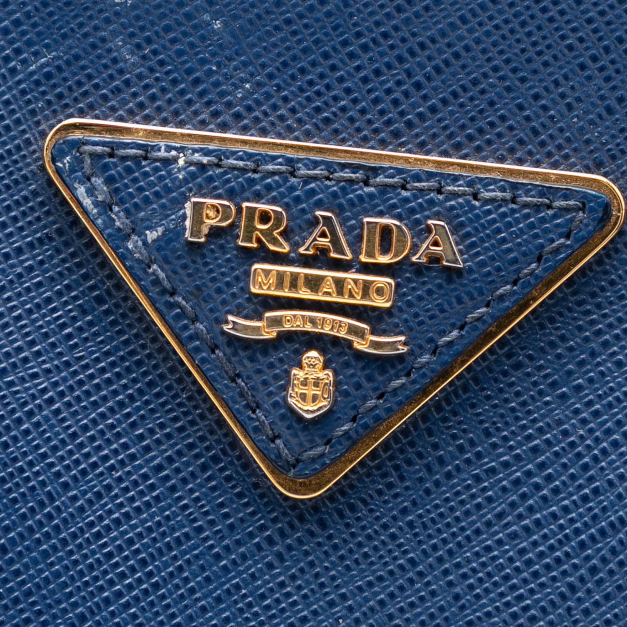 Prada Large Saffiano Lux Galleria Double Zip Tote