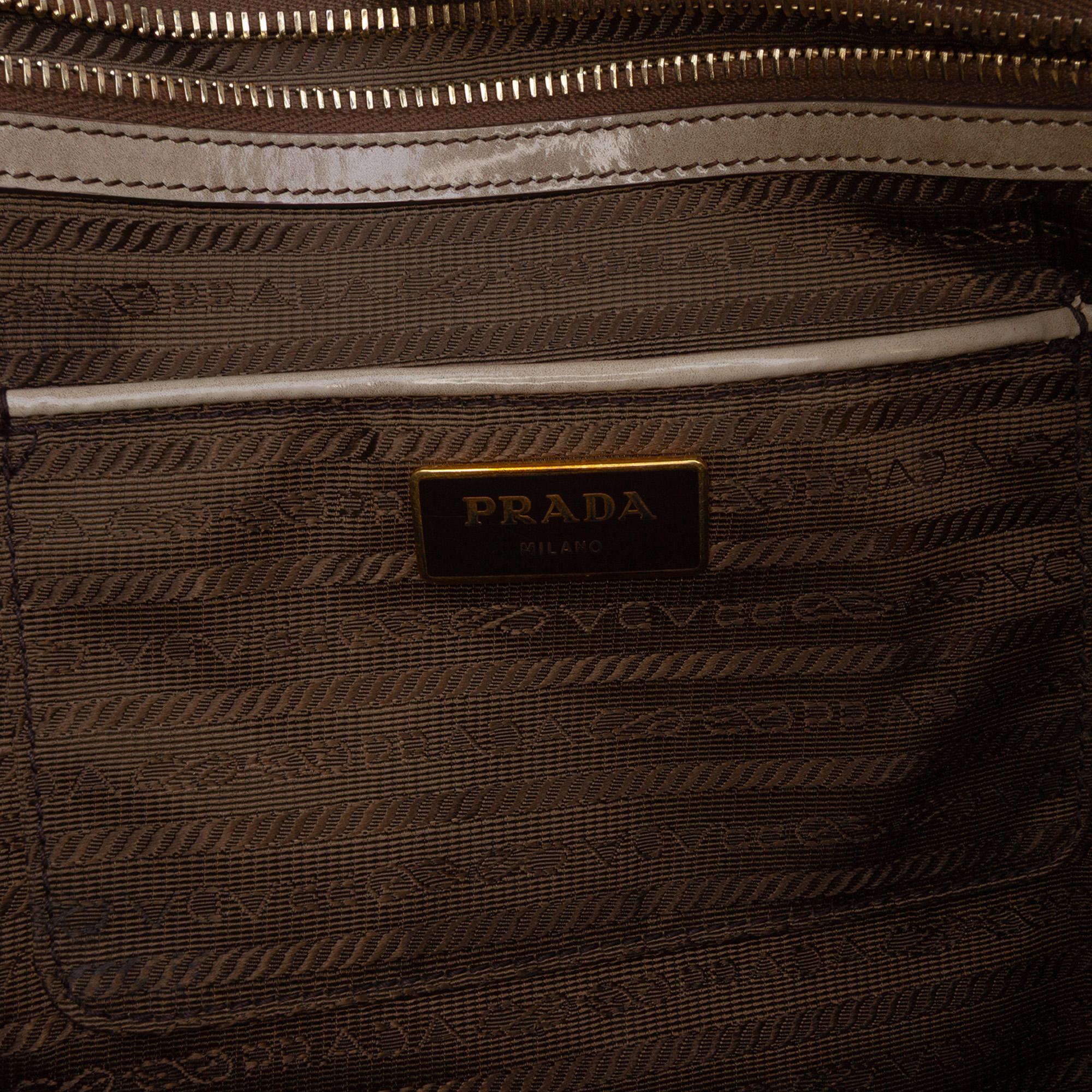 Prada Large Spazzolato Fume Galleria Tote