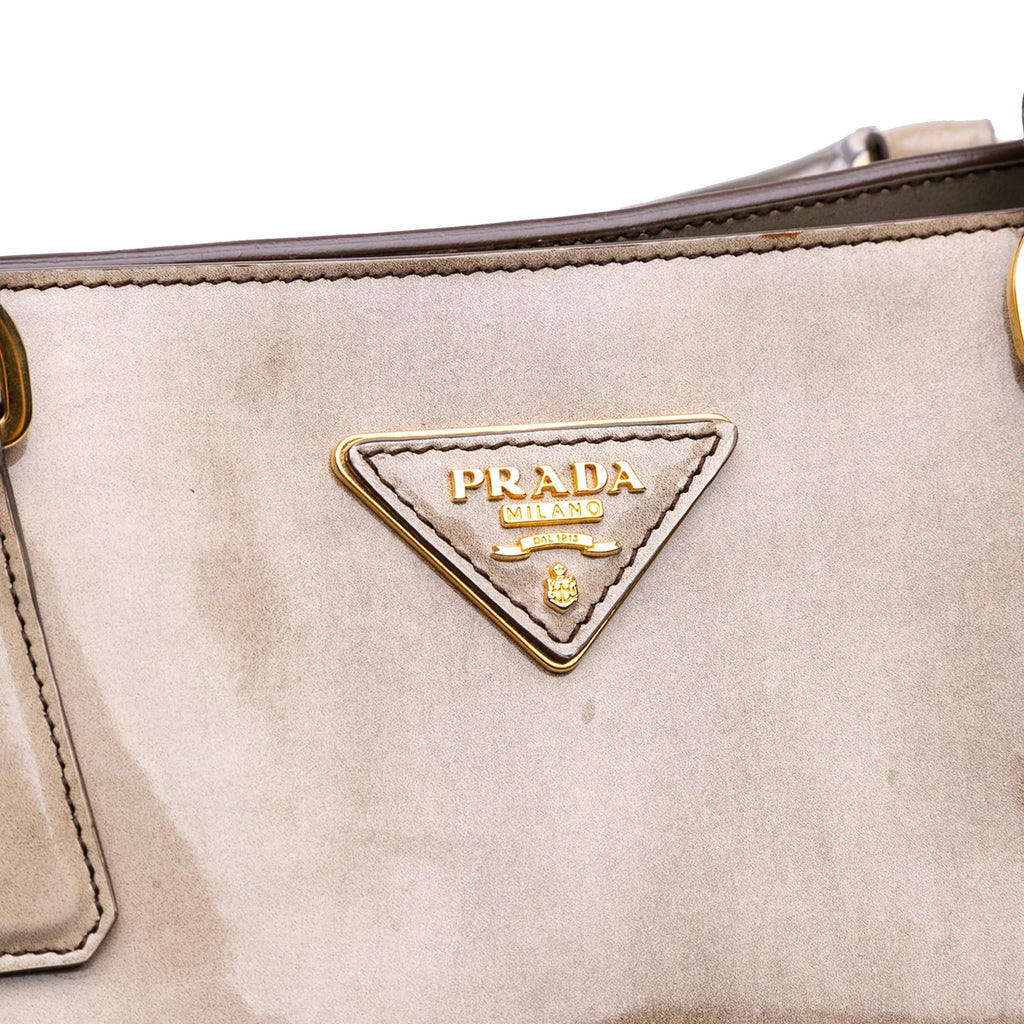 Prada Large Spazzolato Fume Galleria Tote