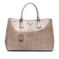 Prada Large Spazzolato Fume Galleria Tote
