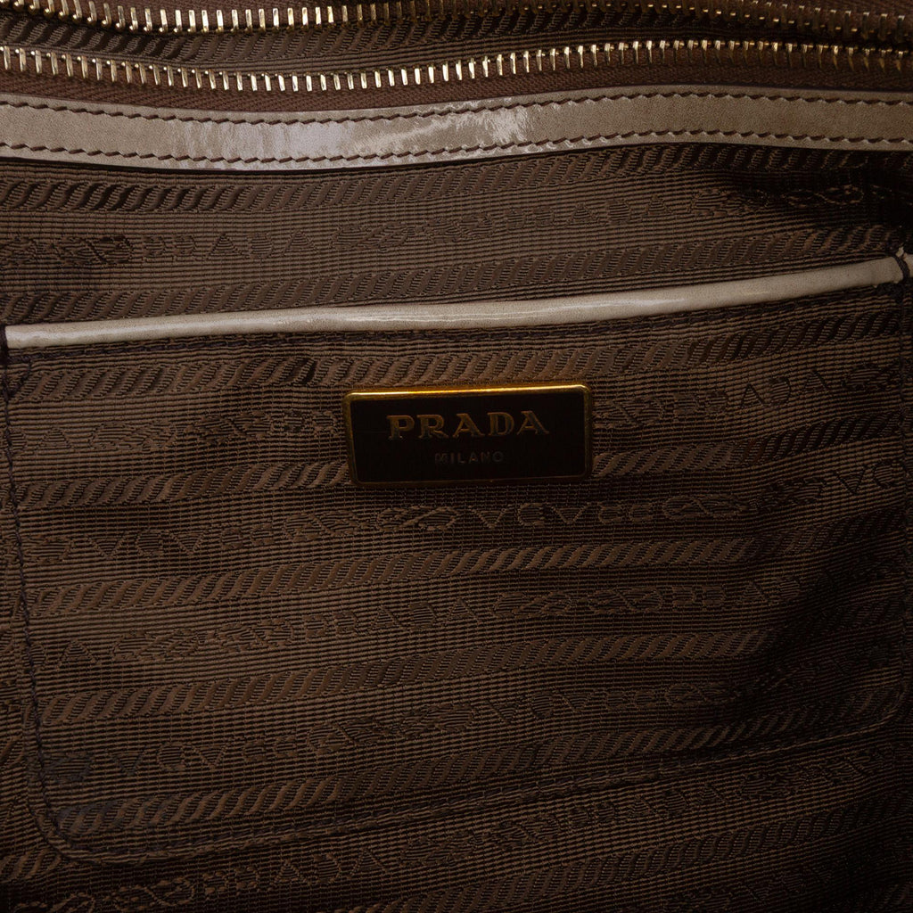Prada Large Spazzolato Fume Galleria Tote