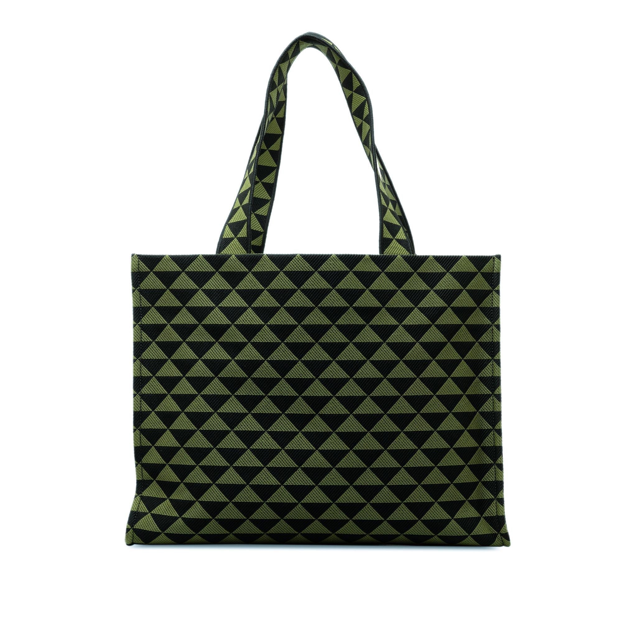 Prada Large Triangolo Jacquard Symbole Tote (SHG-YpY2Cg)