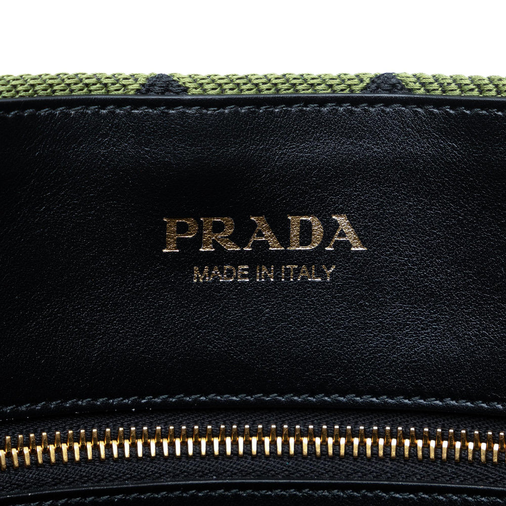 Prada Large Triangolo Jacquard Symbole Tote (SHG-YpY2Cg)