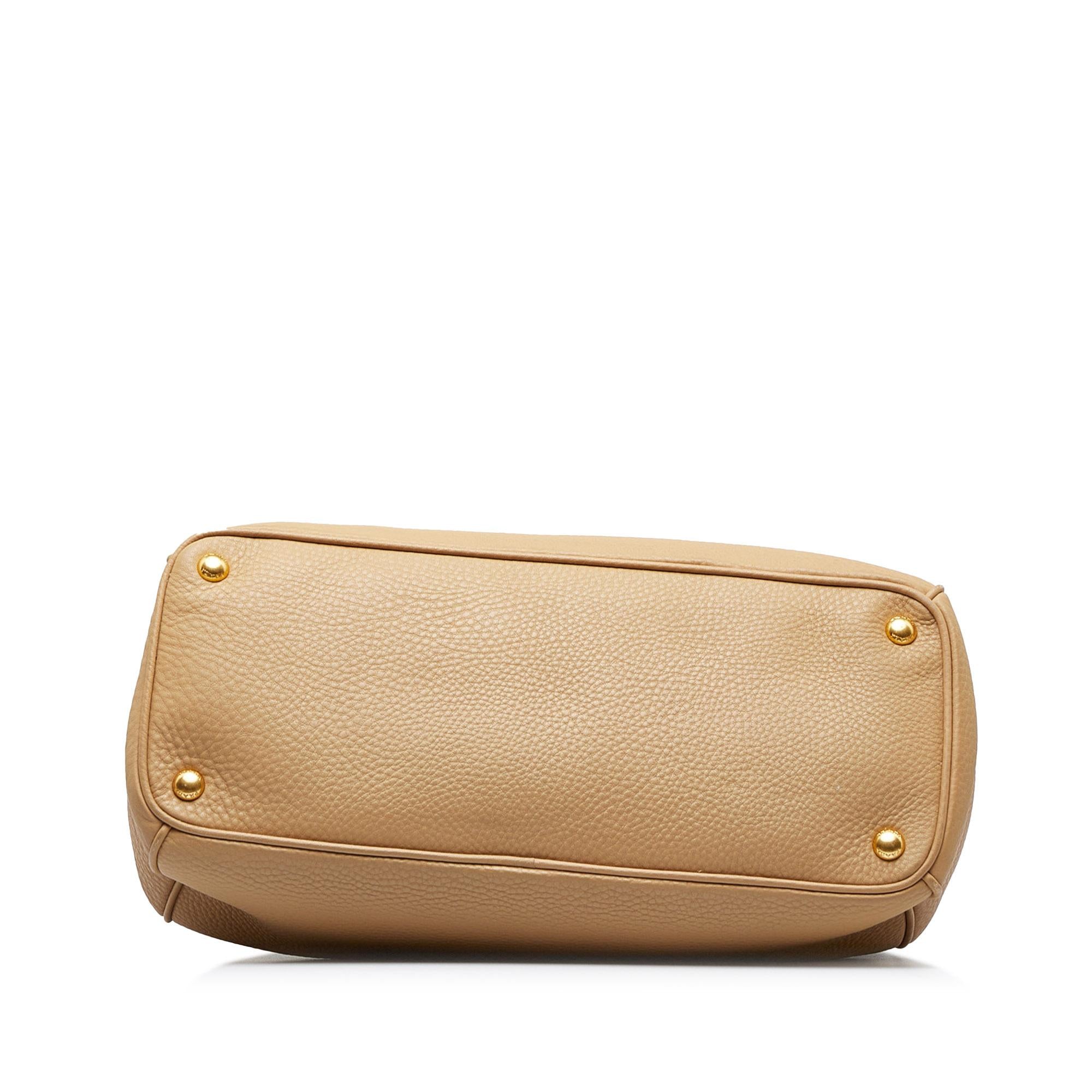 Prada Large Vitello Daino Double Zip Tote (SHG-kIo0pE)