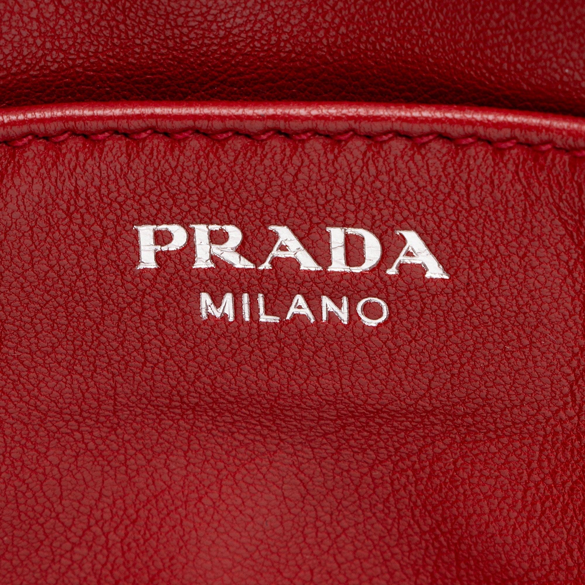 Prada Leather Reversible E/W Tote