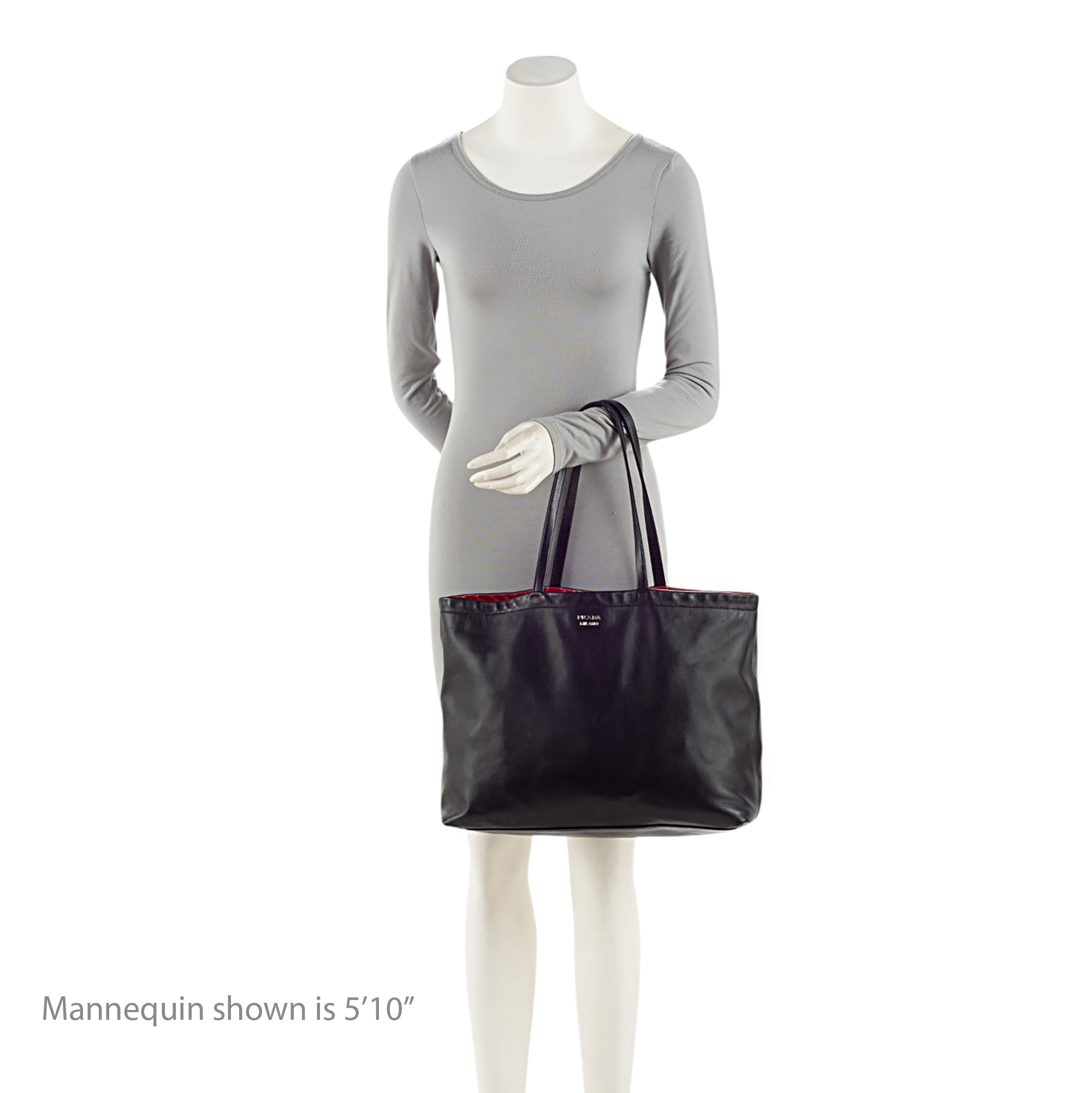 Prada Leather Reversible E/W Tote