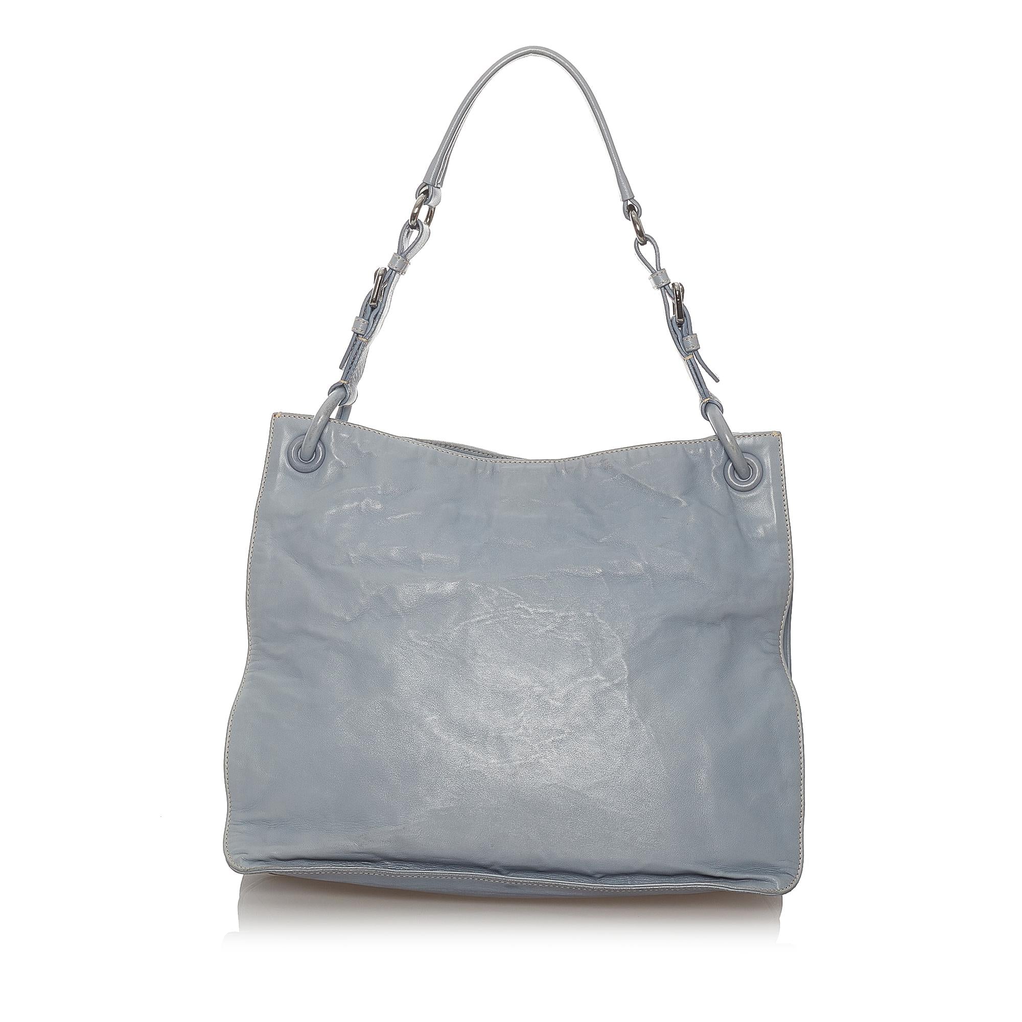 Prada Leather Tote Bag (SHG-27632)
