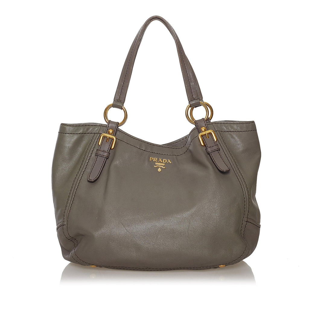 Prada Leather Tote Bag (SHG-33663)