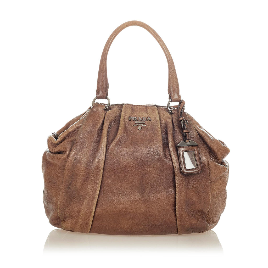 Prada Leather Tote Bag (SHG-33866)
