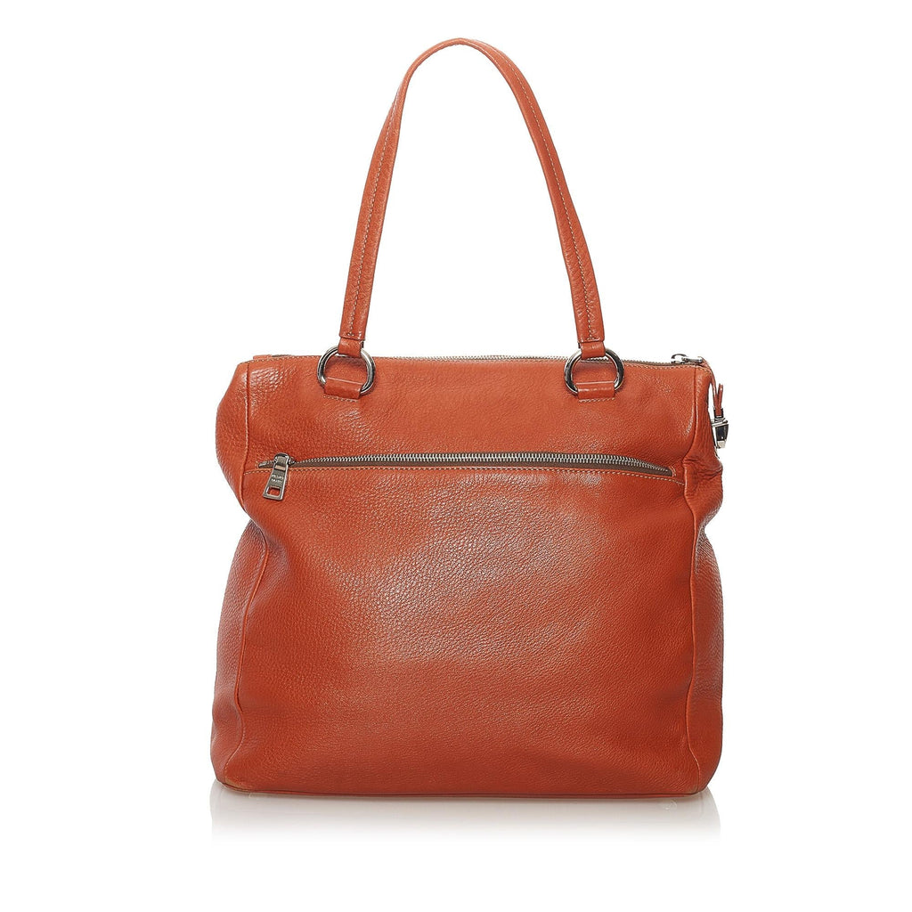 Prada Leather Tote Bag (SHG-34123)