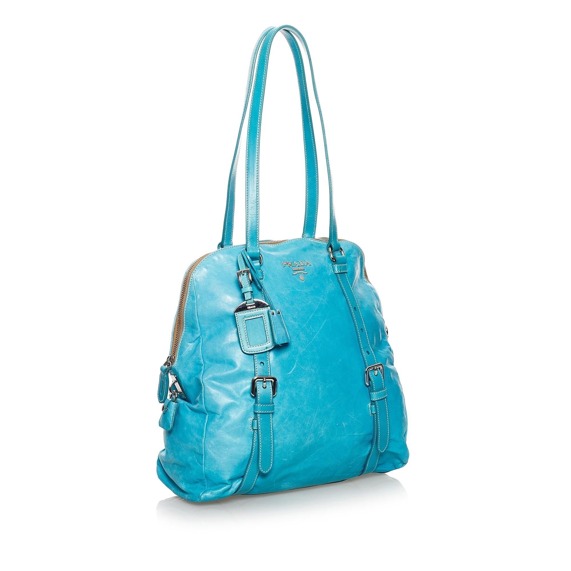 Prada Leather Tote Bag (SHG-36109)
