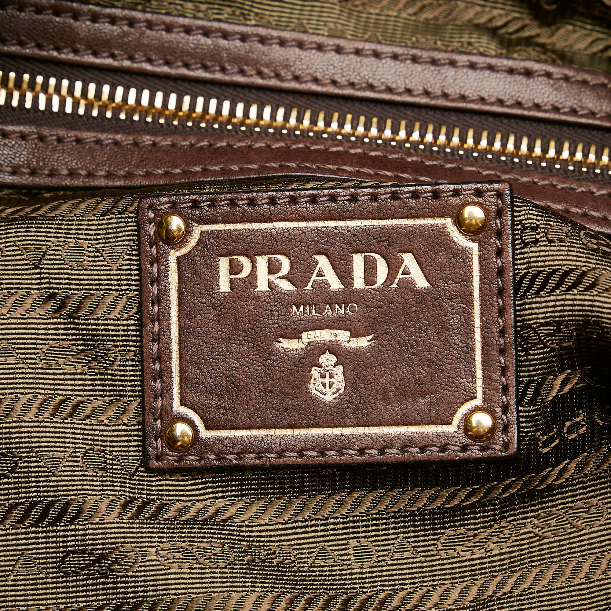 Prada Logo Tessuto Drawstring Tote Bag (SHG-27233)