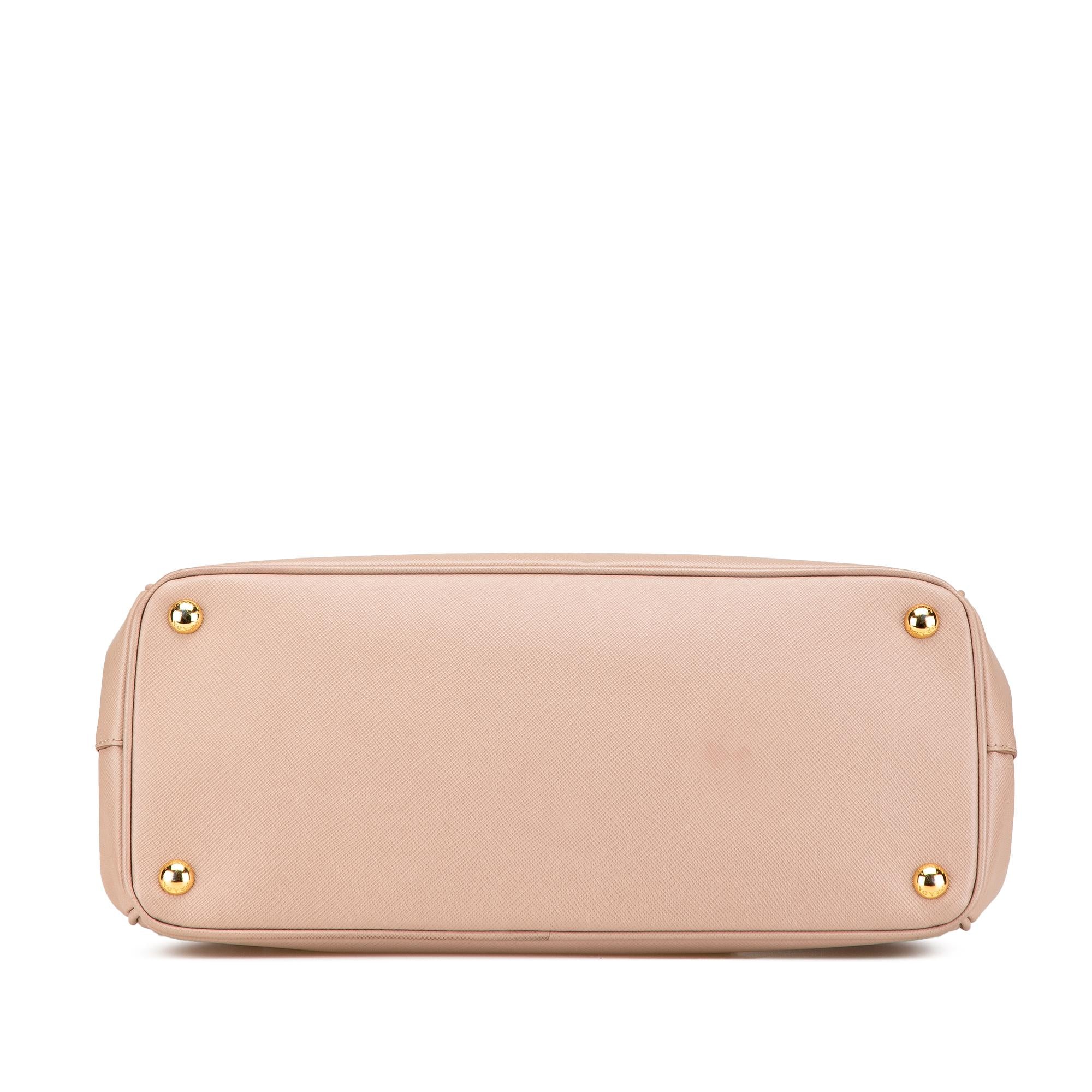 Prada Medium Saffiano Lux Galleria Double Zip Tote