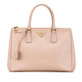 Prada Medium Saffiano Lux Galleria Double Zip Tote