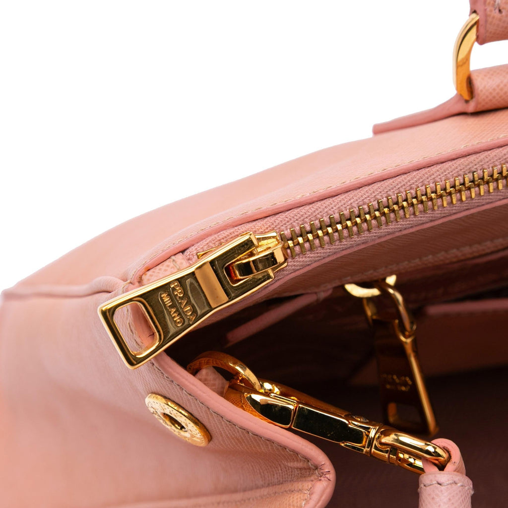 Prada Medium Saffiano Lux Galleria Double Zip Tote