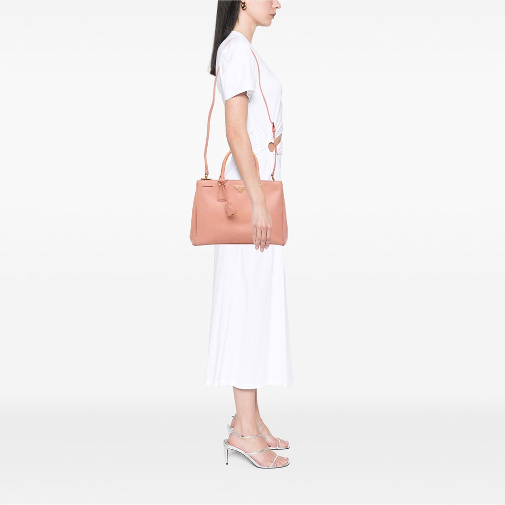 Prada Medium Saffiano Lux Galleria Double Zip Tote