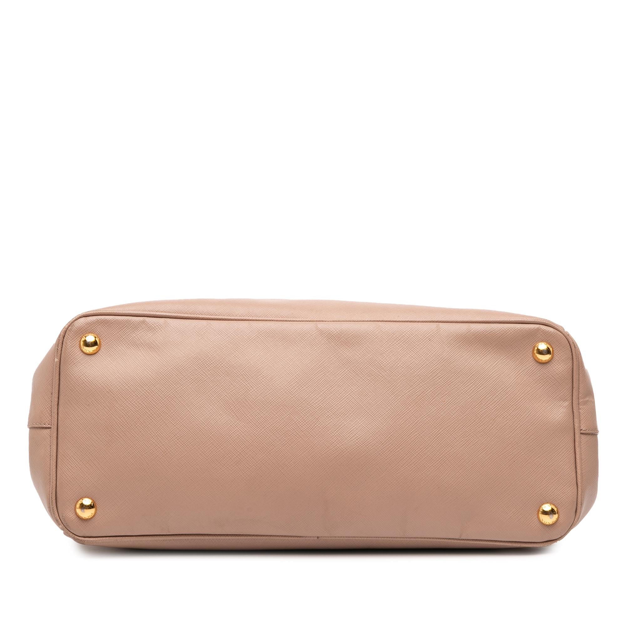 Prada Medium Saffiano Lux Galleria Double Zip Tote