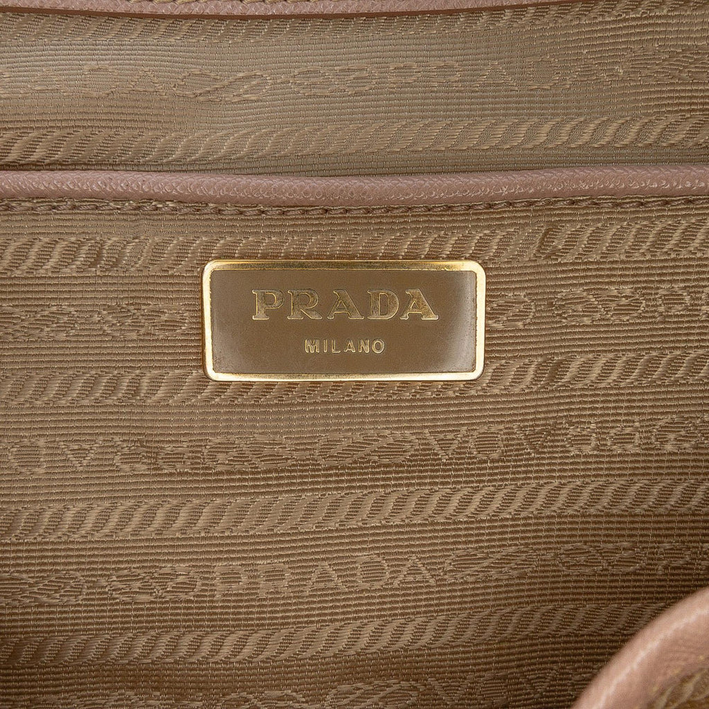 Prada Medium Saffiano Lux Galleria Double Zip Tote