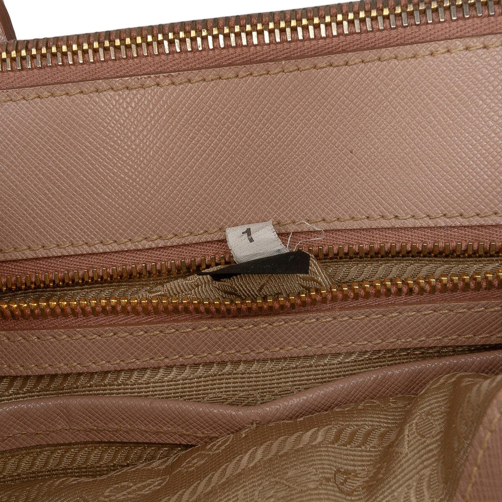 Prada Medium Saffiano Lux Galleria Double Zip Tote
