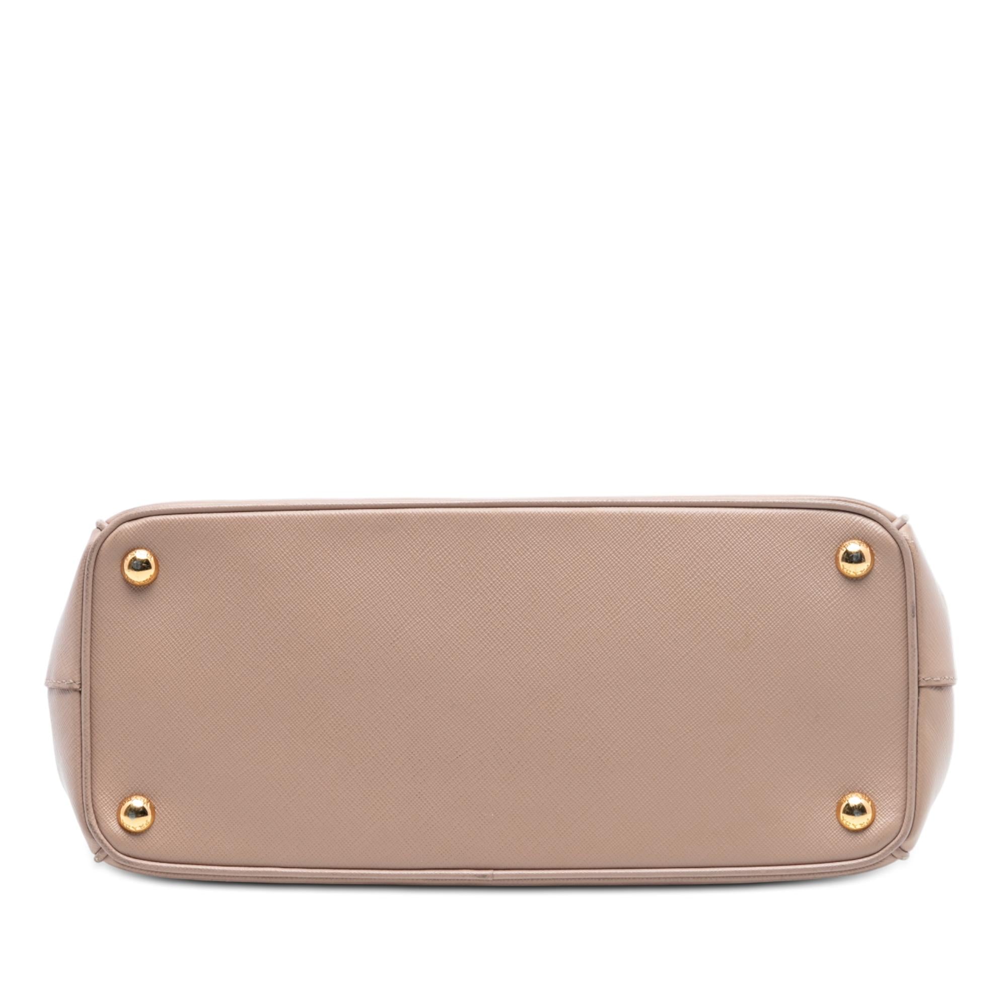 Prada Medium Saffiano Lux Galleria Double Zip Tote
