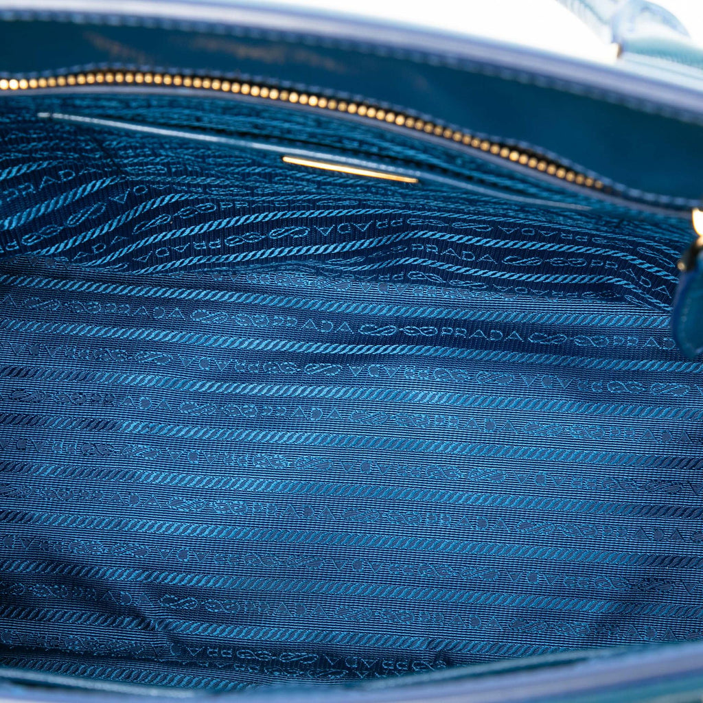 Prada Medium Saffiano Vernice Parabole Tote