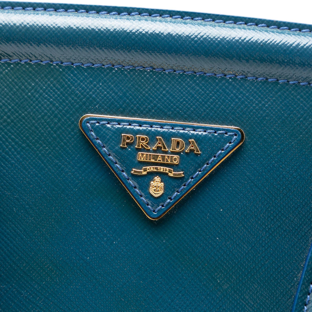 Prada Medium Saffiano Vernice Parabole Tote