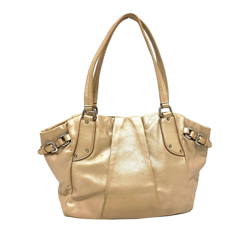 Prada Metallic Soft Calf Shopping Tote (SHG-69YSIe)