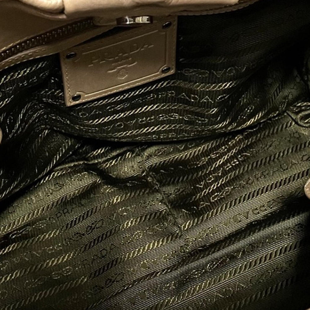 Prada Metallic Soft Calf Shopping Tote (SHG-69YSIe)