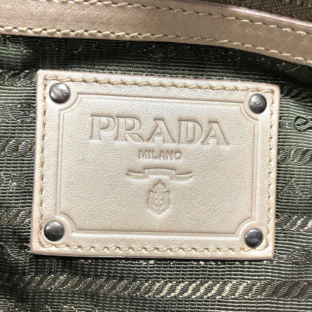 Prada Metallic Soft Calf Shopping Tote (SHG-69YSIe)