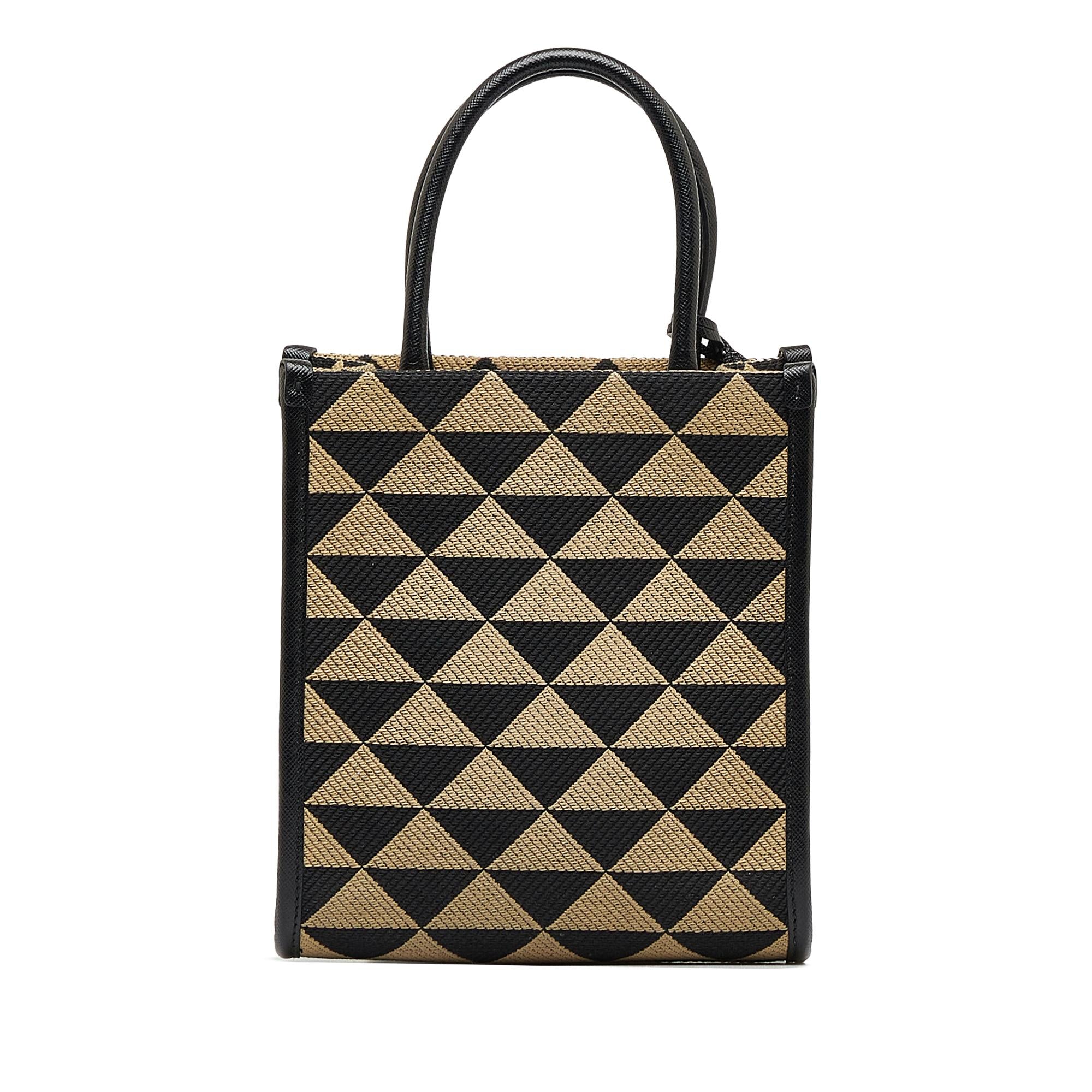 Prada Mini Symbole Triangolo Tote (SHG-3OB7VR)
