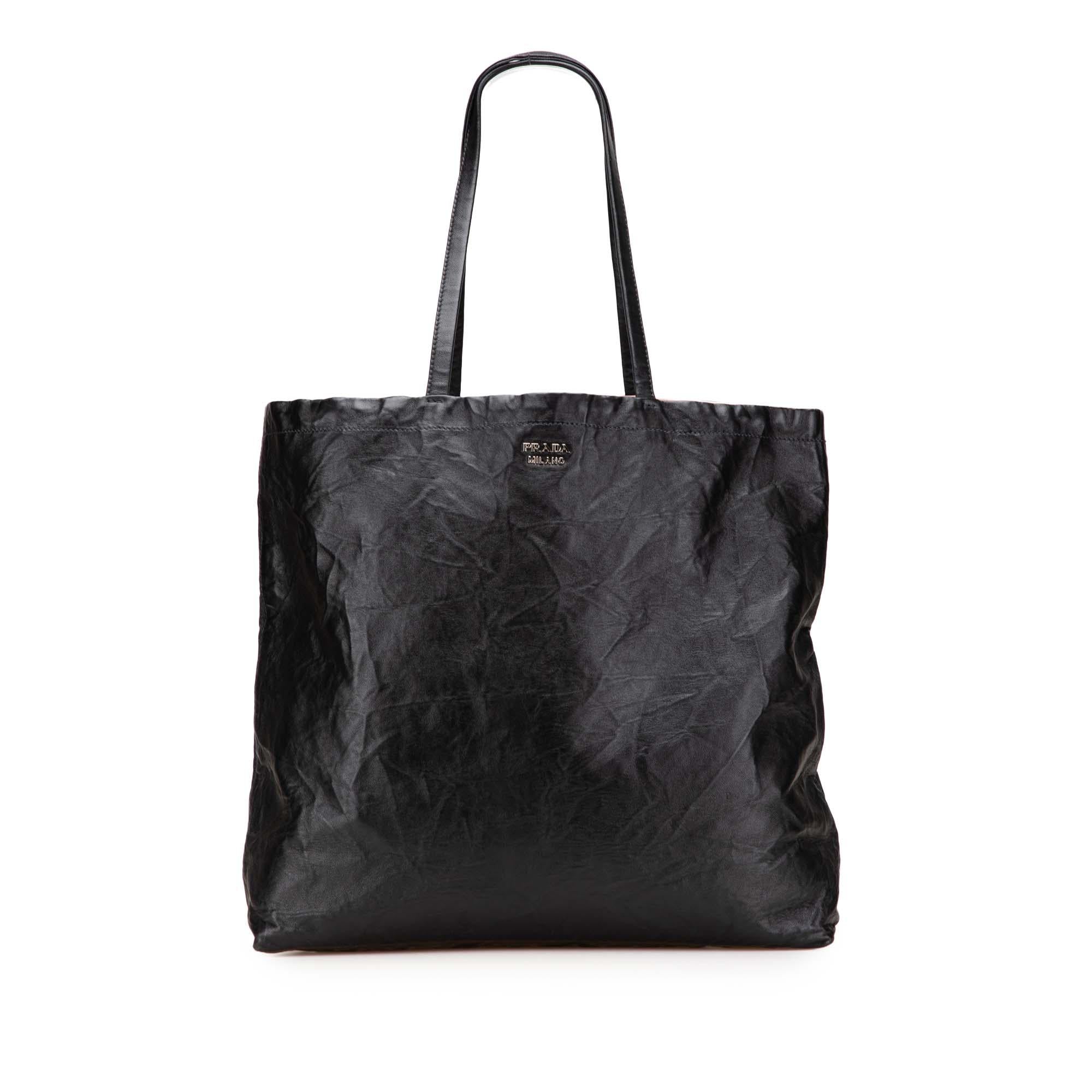 Prada Nappa Antique Reversible Shopper Tote