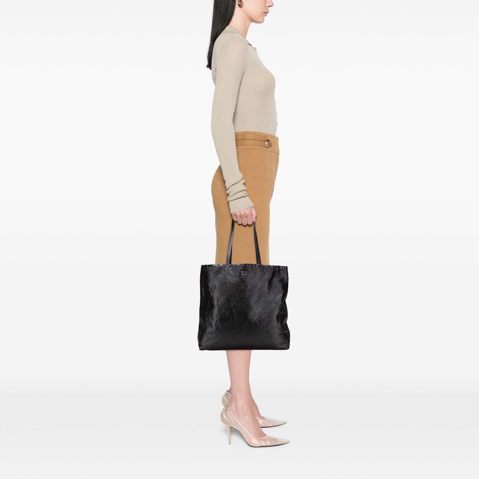 Prada Nappa Antique Reversible Shopper Tote