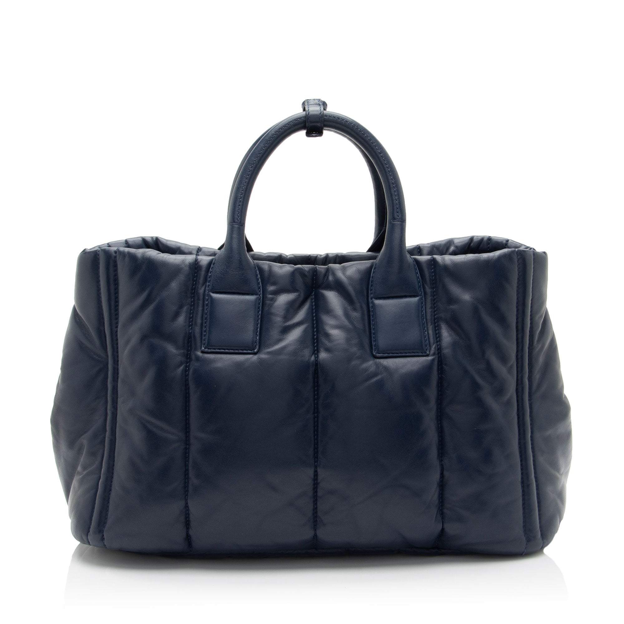 Prada Nappa Leather Quilted Bomber Tote (SHF-7Nco1H)