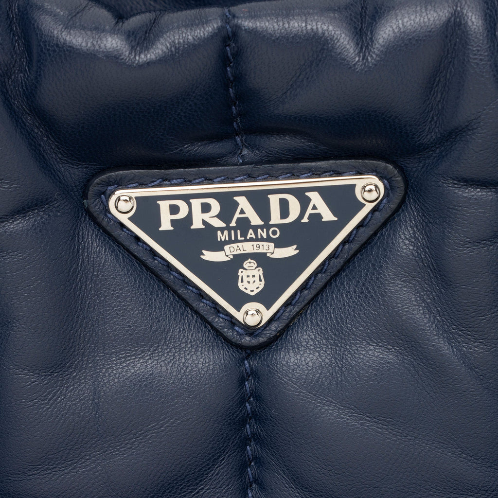 Prada Nappa Leather Quilted Bomber Tote (SHF-7Nco1H)