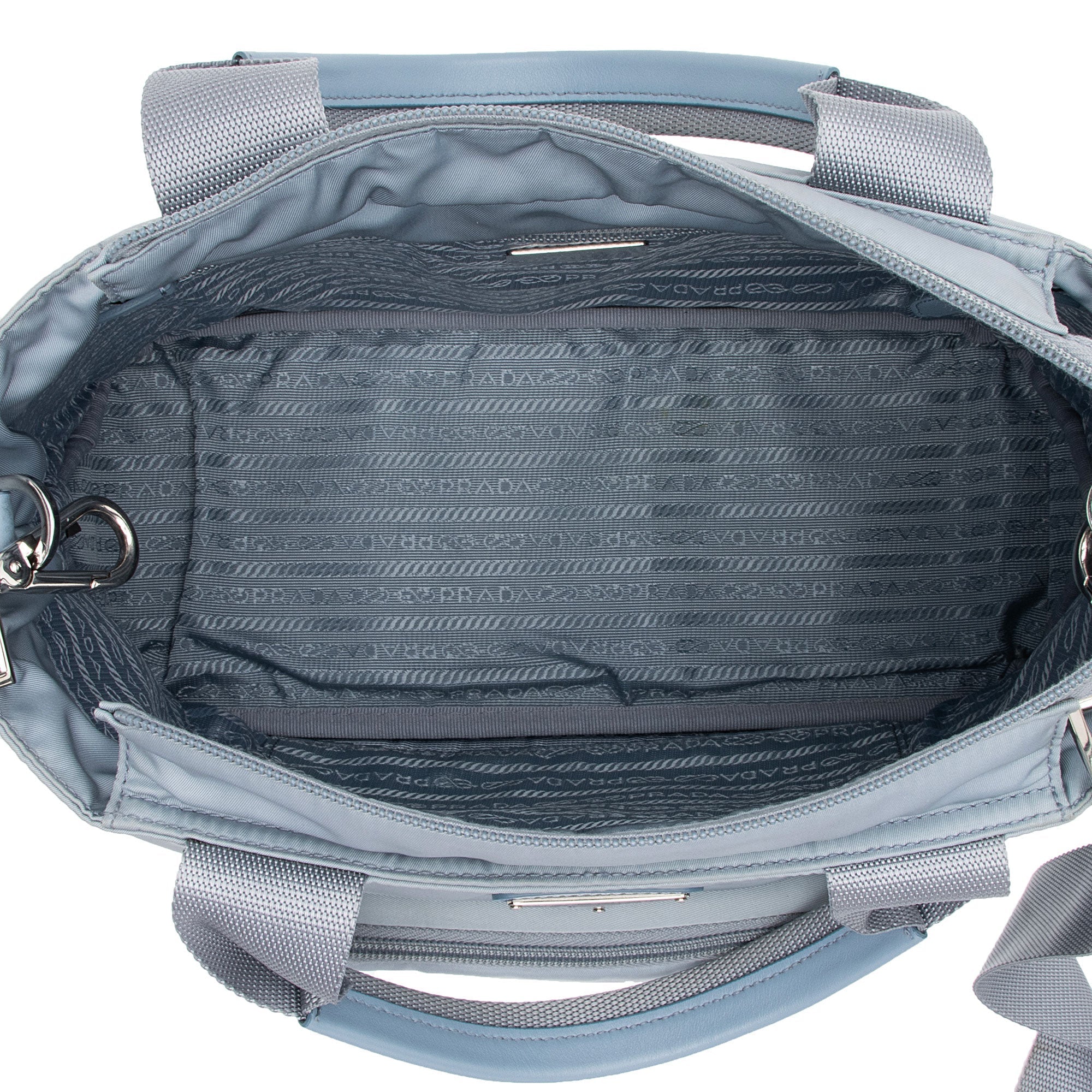 Prada Padded Re-Nylon Front Pocket Tote (SHF-GP11OG)