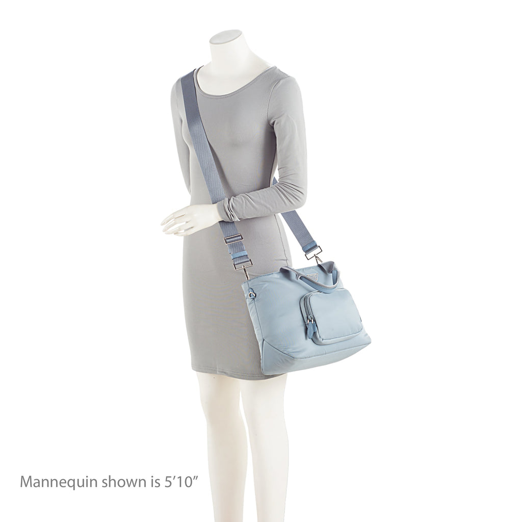 Prada Padded Re-Nylon Front Pocket Tote (SHF-GP11OG)