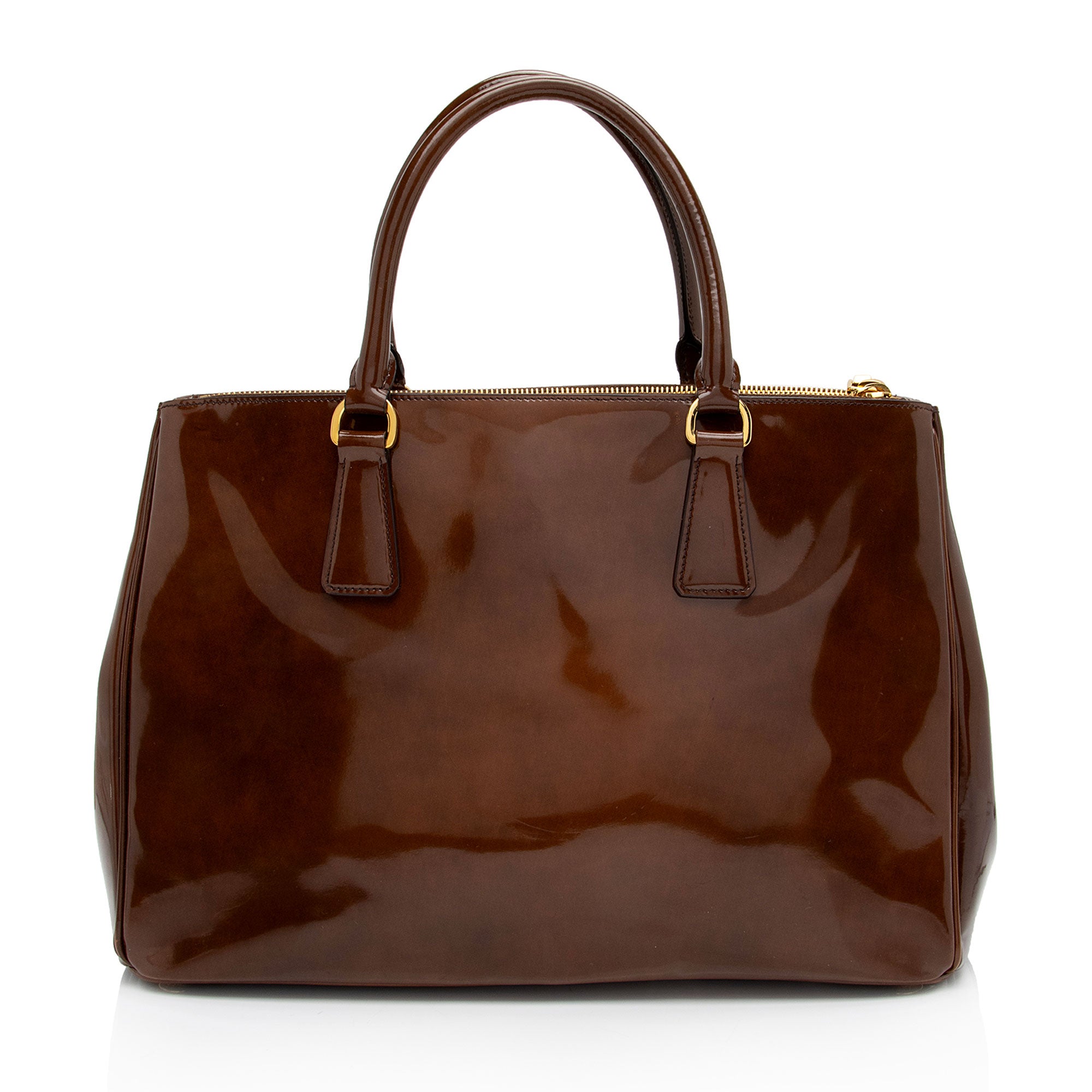Prada 1:1 Rep Leather Double Zip Medium Tote (SHF-IcFxTz)