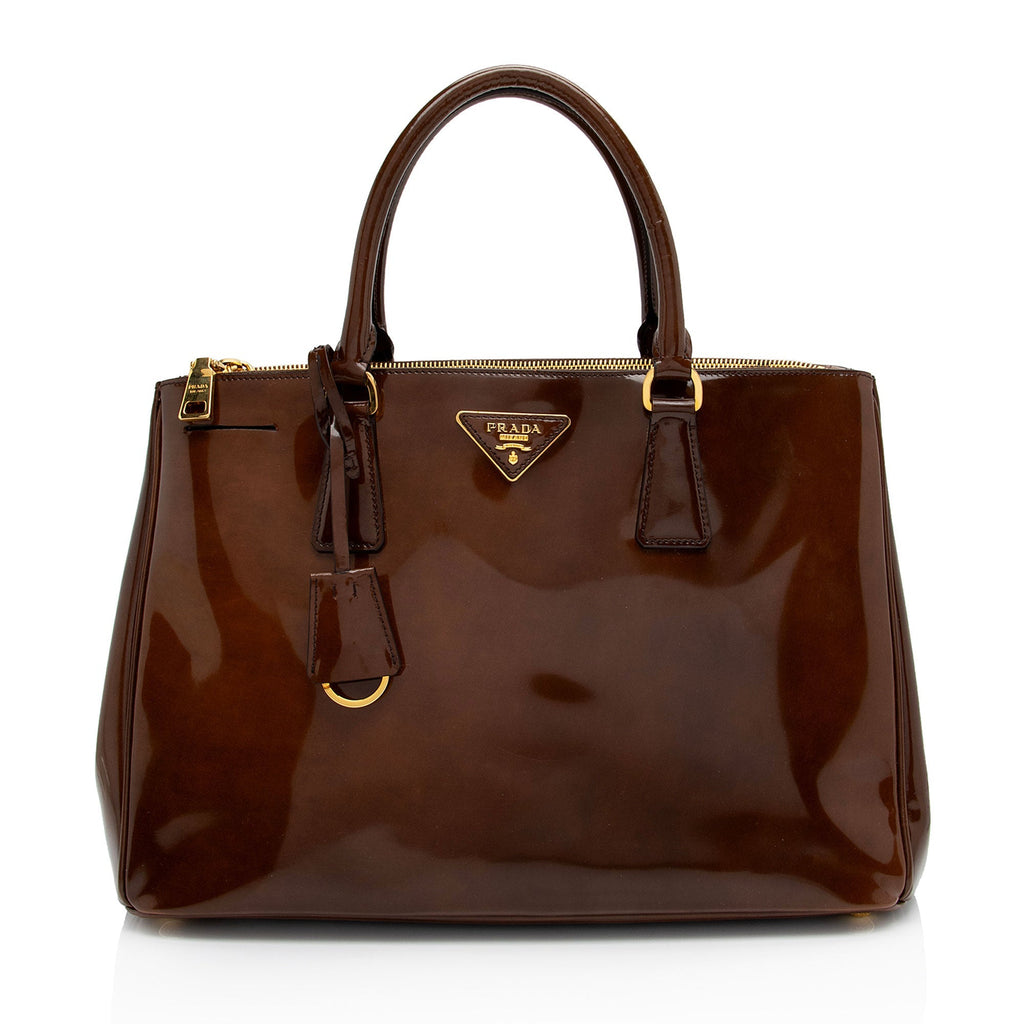 Prada 1:1 Rep Leather Double Zip Medium Tote (SHF-IcFxTz)