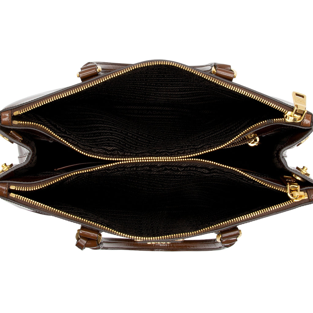 Prada 1:1 Rep Leather Double Zip Medium Tote (SHF-IcFxTz)