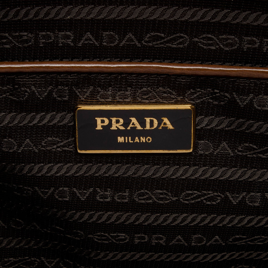 Prada 1:1 Rep Leather Double Zip Medium Tote (SHF-IcFxTz)