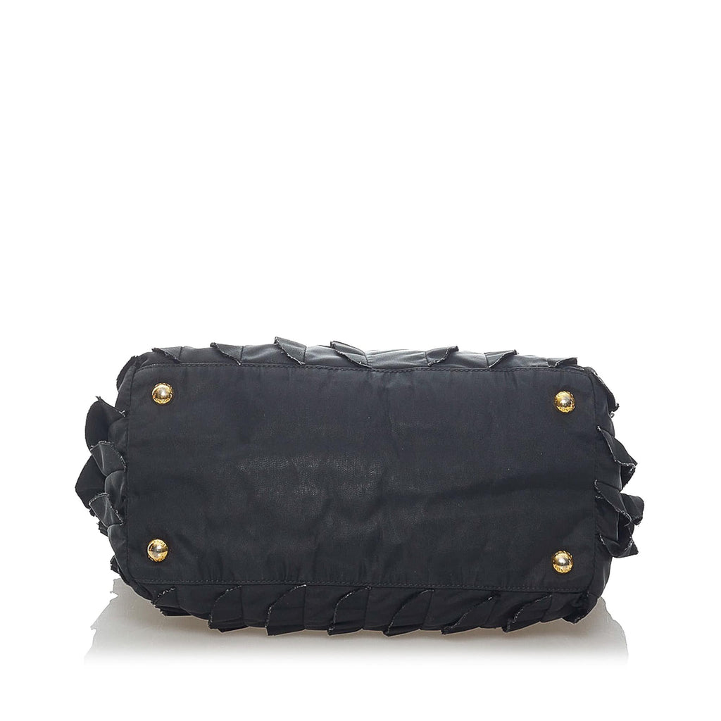 Prada Pleated Tessuto Tote Bag (SHG-33278)