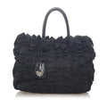 Prada Pleated Tessuto Tote Bag (SHG-33278)