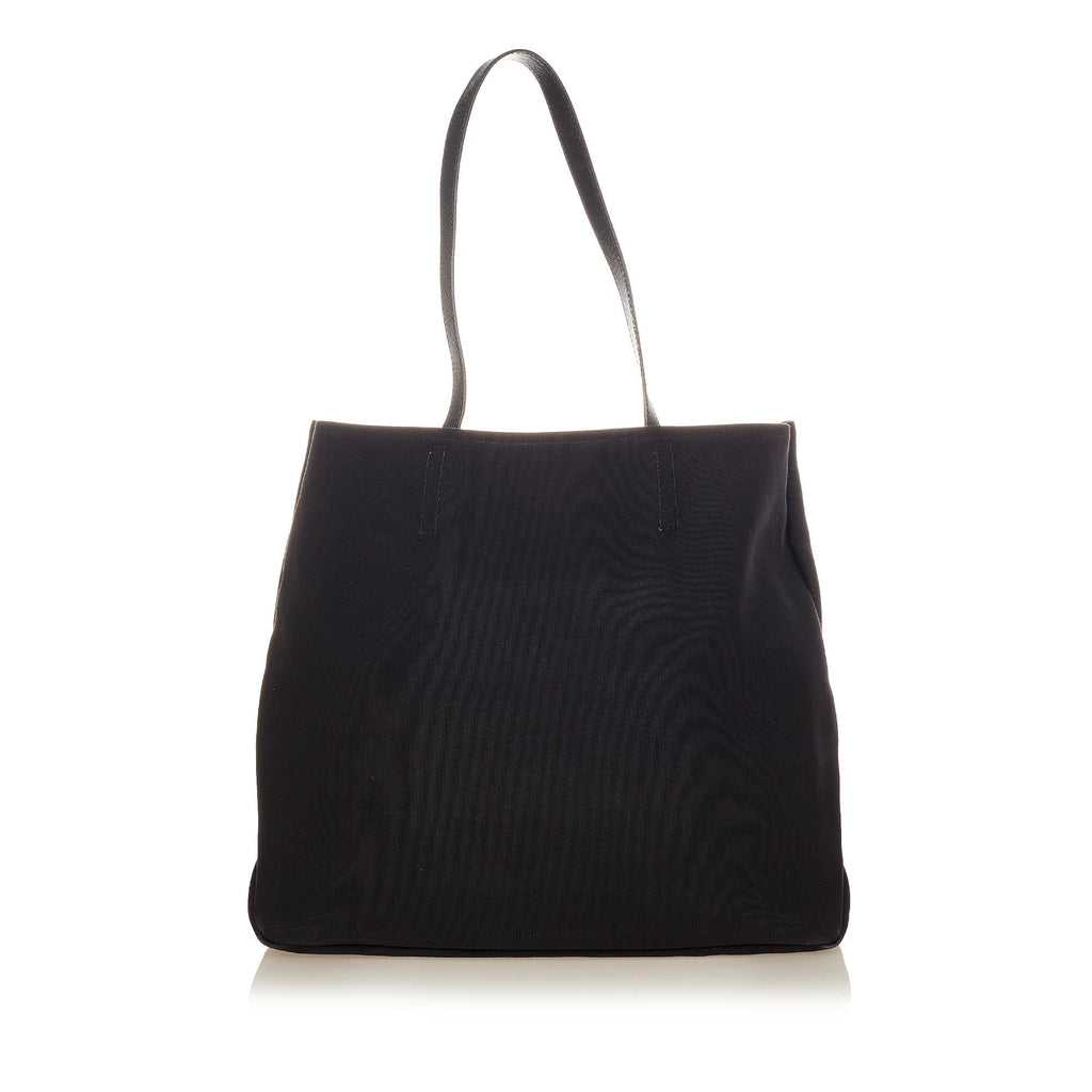 Prada Printed Canvas Tote Bag (SHG-34571)